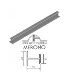 Japonesa H16 mini para Puertas de Armarios Correderas de 16 mm