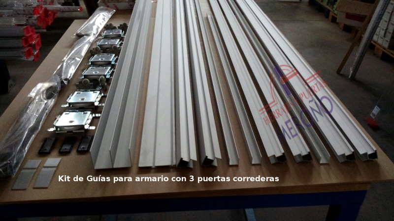 Kit de Perfilería de Armario 2 ó 3 Puertas Herrajes y Puertas Meroño, S.L.