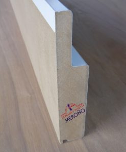 Cerco lacado en blanco SITEC para puerta de entrada lacada en blanco - reverso