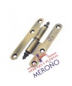 Pernio para puerta interior de madera modelo 407 acabado cuero