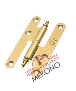 Pernio para puerta interior de madera modelo 407 acabado latón