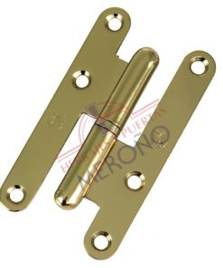 Pernio para puerta de madera modelo 405 acabado latón