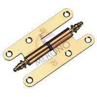 Pernio para puerta de madera interior modelo 408 acabado en latón