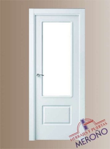 Puertas Lacadas Blancas de Interiores Mod. 2 Cuadros