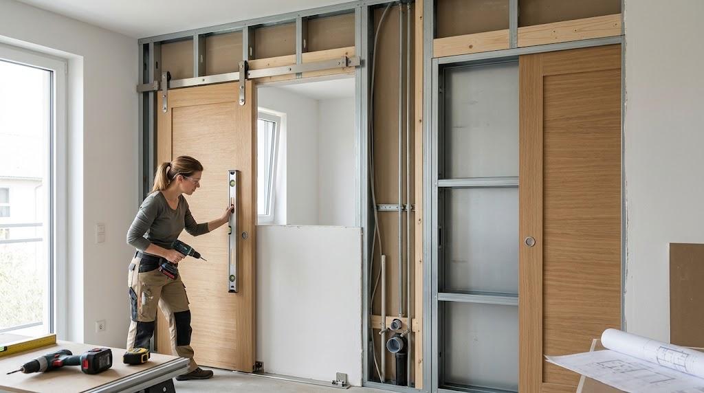 diferencia entre puerta corredera con guía exterior y casetón
